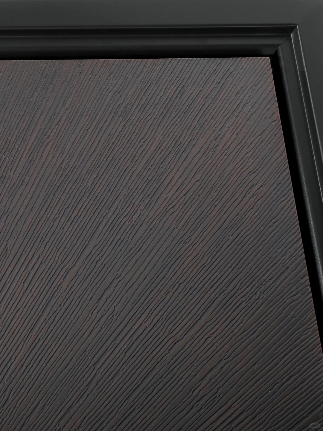 Rothnow® cast aluminum front door with brown finish, swing design, 800mm wide and 2100mm high, with 150mm wall thickness.
