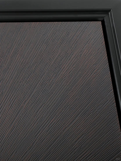 Rothnow® cast aluminum front door with brown finish, swing design, 800mm wide and 2100mm high, with 150mm wall thickness.