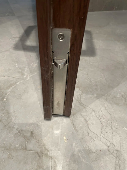 Rothnow fire-rated wooden door with 800mm width, 2100mm height, and 150mm wall thickness, suitable for safety applications