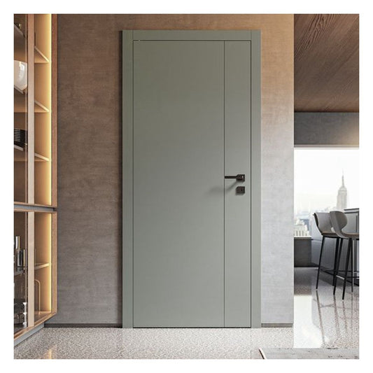 Rothnow wooden door with HPL finish, 800mm wide, 2100mm tall, 150mm wall thickness, modern door design.