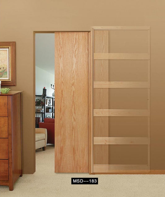 Rothnow® wooden door with HPL finish, 800mm wide, 2100mm tall, 150mm wall thickness, featuring a sturdy door design.