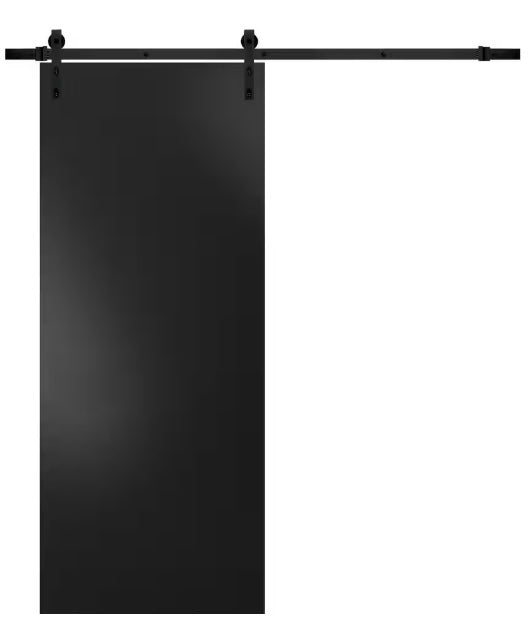 Rothnow wooden sliding barn door with HPL finish, 800mm wide, 2100mm high, wall thickness 150mm, modern door design