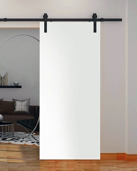 Rothnow wooden sliding barn door with HPL finish, 800mm wide, 2100mm high, wall thickness 150mm, ideal for modern interior spaces.