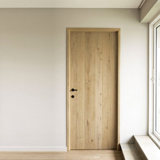 Rothnow wooden composite veneer door with 800mm width, 2100mm height, and 150mm wall thickness, modern interior door design