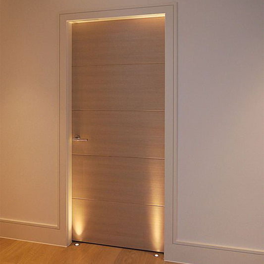 Rothnow wooden door with composite veneer, 800mm wide and 2100mm high, featuring a sleek, natural wood finish and sturdy construction.