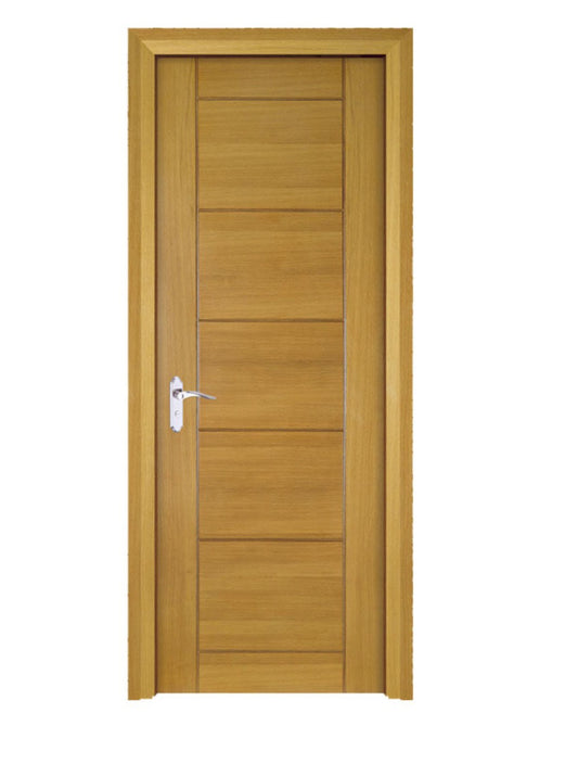 Rothnow® wooden door with composite veneer, 800mm width, 2100mm height, 150mm wall thickness, natural wood finish.