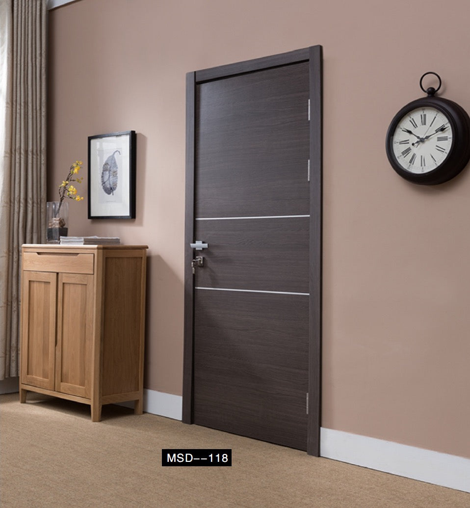 Rothnow wooden door with composite veneer, 800mm wide, 2100mm high, 150mm wall thickness, natural wood finish.