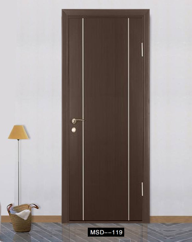 Rothnow wooden door with composite veneer, 800mm wide and 2100mm high, featuring a sleek natural wood finish.