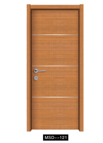 Rothnow Wooden Door-RN-WD022, composite veneer wood door, 800mm wide x 2100mm high with 150mm wall thickness, natural finish