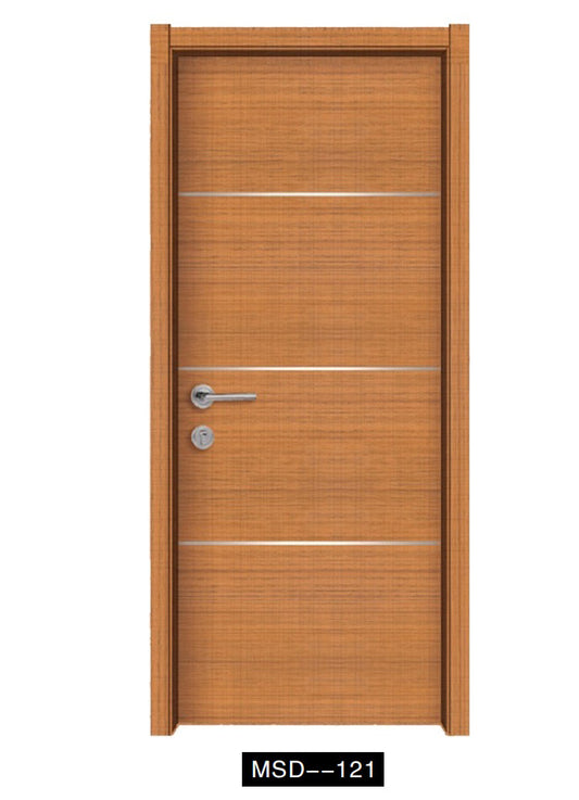 Rothnow Wooden Door-RN-WD022, composite veneer wood door, 800mm wide x 2100mm high with 150mm wall thickness, natural finish
