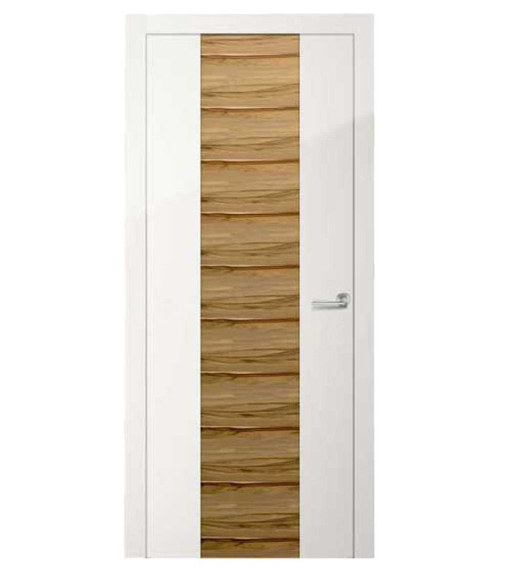 Rothnow wooden door with composite veneer, 800mm wide by 2100mm high, featuring a sturdy wall thickness for residential use.