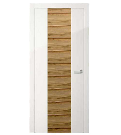 Rothnow wooden door with composite veneer, 800mm wide by 2100mm high, featuring a sturdy wall thickness for residential use.