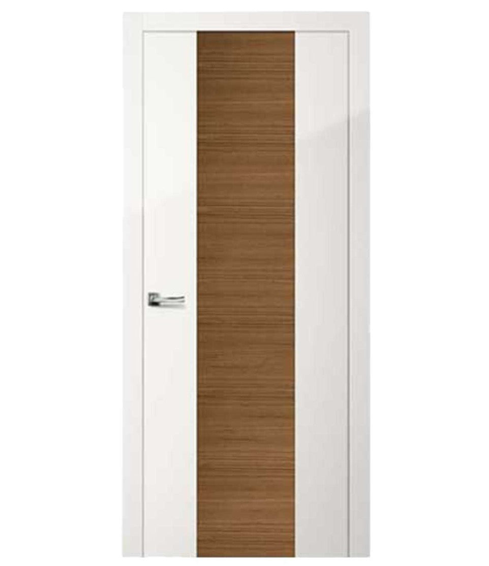 Rothnow wooden composite veneer door with 800mm width, 2100mm height, and 150mm wall thickness, showing natural wood grain finish.