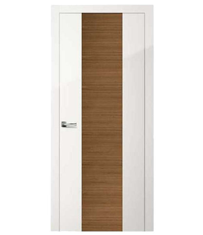 Rothnow wooden composite veneer door with 800mm width, 2100mm height, and 150mm wall thickness, showing natural wood grain finish.