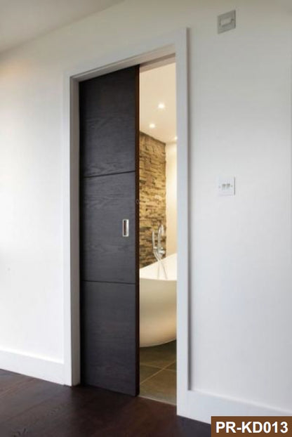 Rothnow® wooden composite veneer door, 800mm wide and 2100mm high, with a natural wood finish and wall thickness of 150mm.