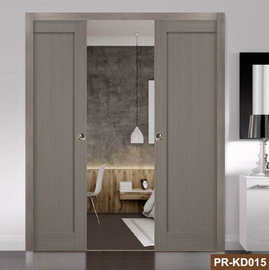 Rothnow® wooden door with composite veneer, 800mm wide, 2100mm high, 150mm wall thickness, showcasing natural wood grain and craftsmanship.