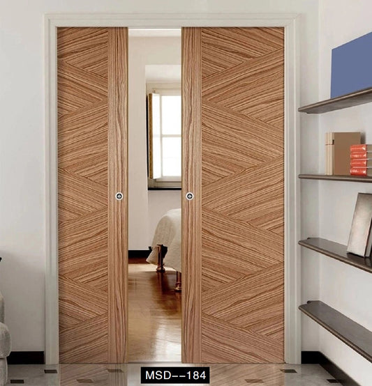 Rothnow® wooden door with composite veneer, 800mm wide, 2100mm high, 150mm wall thickness, natural wood finish.