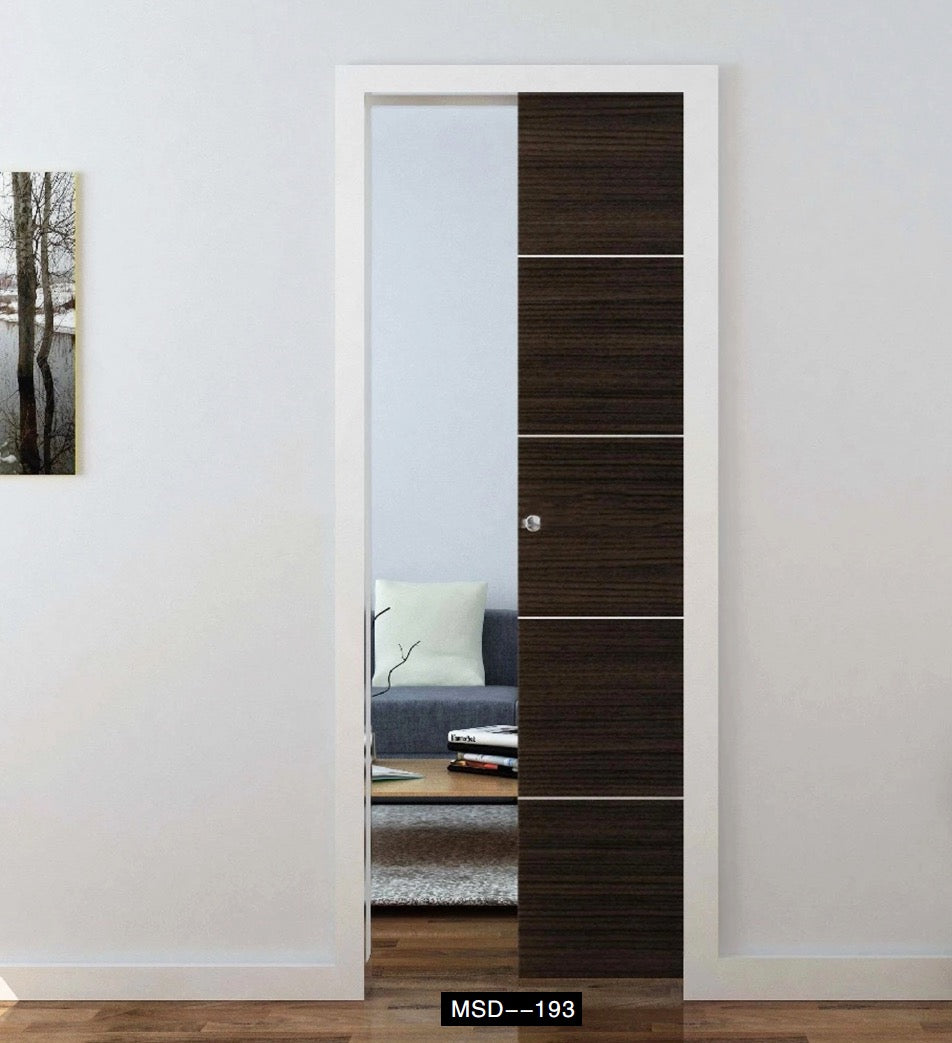 Rothnow wooden composite veneer door, 800mm wide and 2100mm high, with a 150mm wall thickness, natural wood finish.