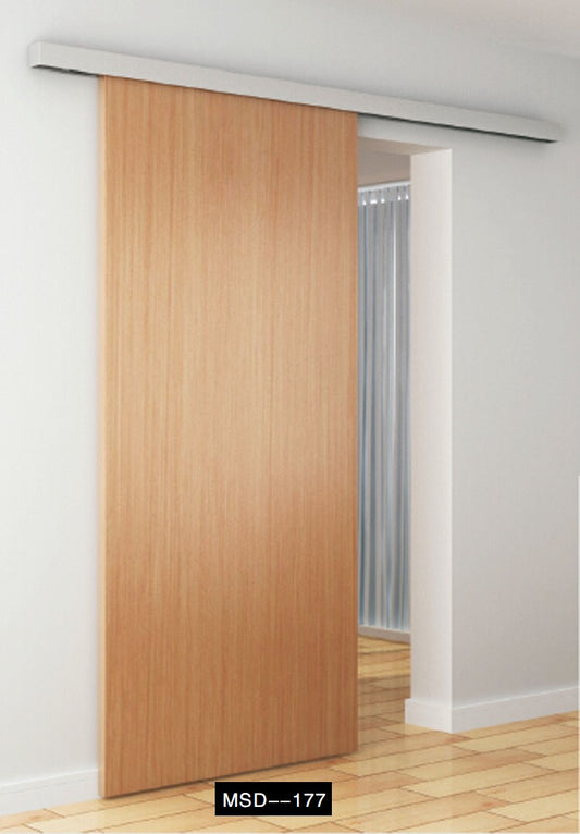 Rothnow Wooden Door-Composite Veneer Sliding Barn Door, 800mm wide, 2100mm tall with 150mm wall thickness, natural wood finish