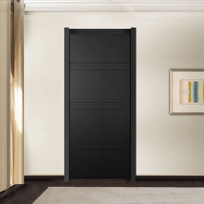 Rothnow wooden HPL door with 800mm width, 2100mm height, and 150mm wall thickness, featuring a modern door design.
