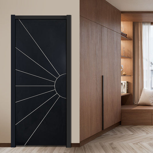Rothnow Wooden Door RN-WD008, 800mm W x 2100mm H, HPL wood door with 150mm wall thickness, natural wood finish.