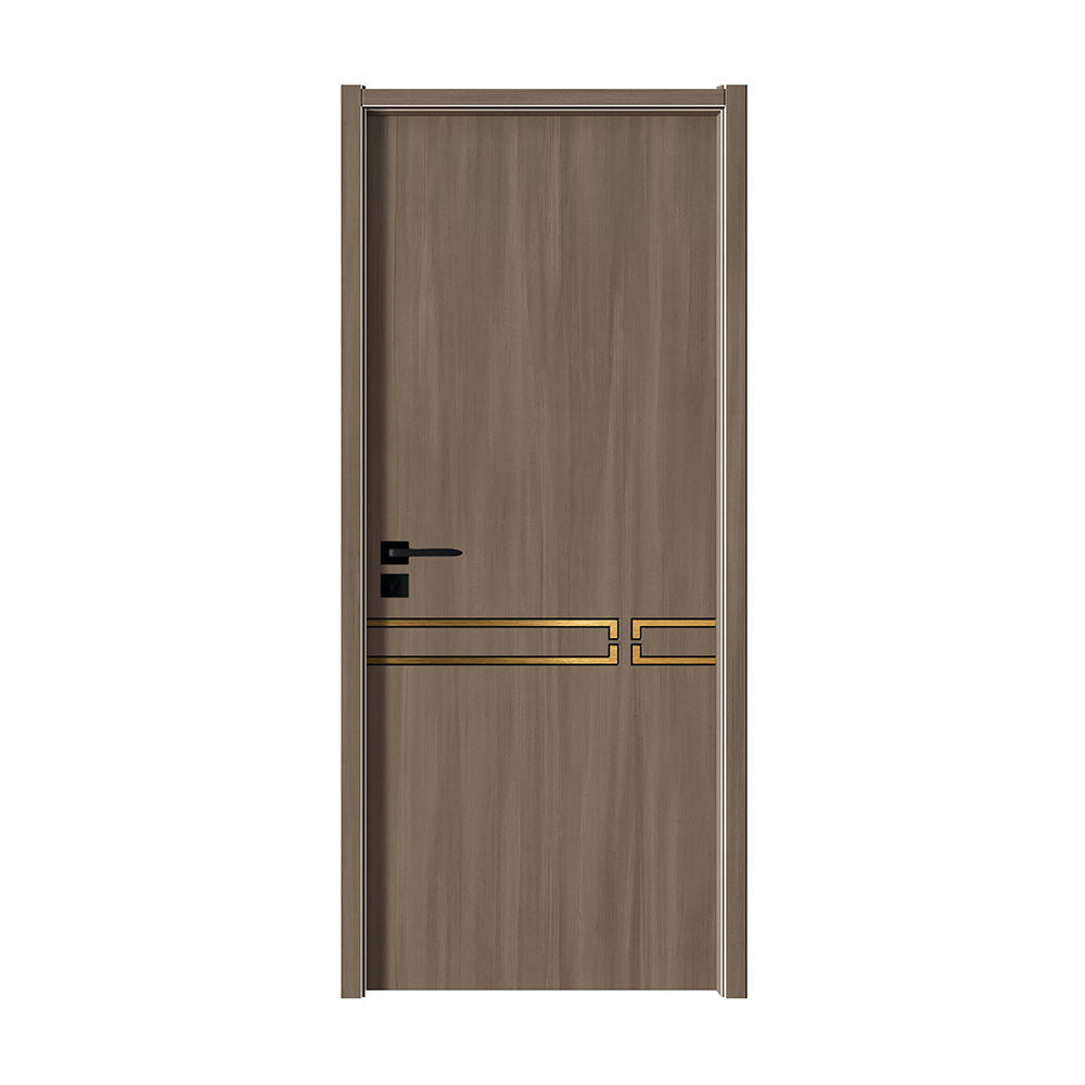 Rothnow wooden HPL door with 800mm width, 2100mm height, and 150mm wall thickness, featuring a sleek natural wood finish.