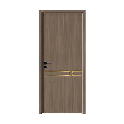 Rothnow wooden HPL door with 800mm width, 2100mm height, and 150mm wall thickness, featuring a sleek natural wood finish.