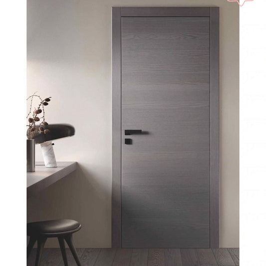 Rothnow wooden door RN-WD010 with HPL finish, 800mm wide, 2100mm high, 150mm wall thickness, natural wood appearance