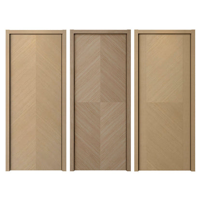 Rothnow wooden door with HPL finish, 800mm wide, 2100mm tall, 150mm wall thickness, natural wood appearance.
