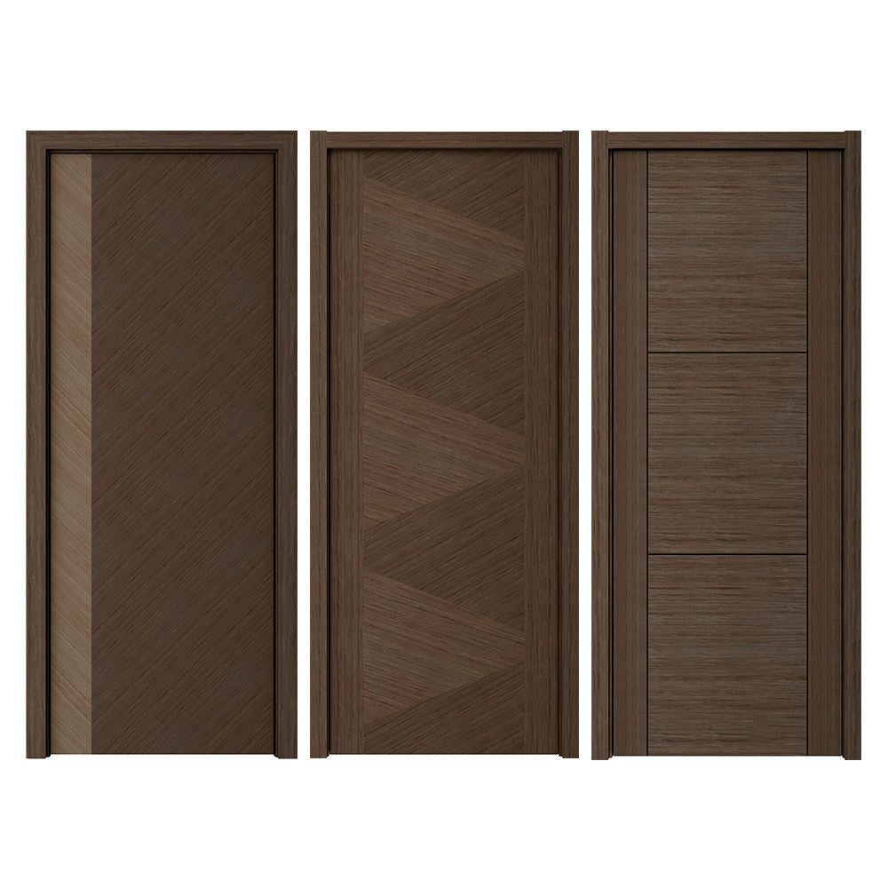 Rothnow® wooden HPL door, 800mm wide, 2100mm high, 150mm wall thickness, natural wood finish with smooth surface.