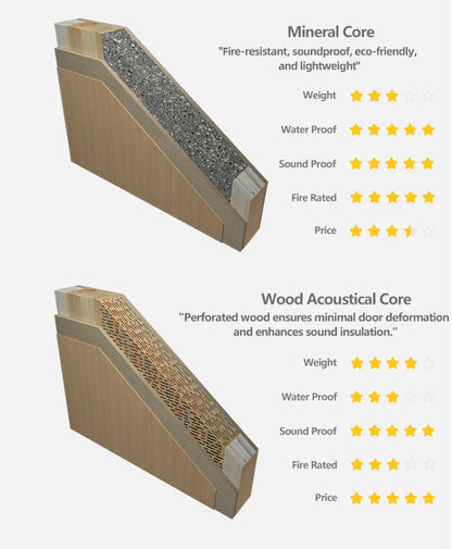 Rothnow wooden sliding door with HPL finish, 800mm wide, 2100mm tall, 150mm thick, ideal for modern interior spaces