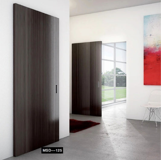 Rothnow Wooden Door RN-WD161, HPL Sliding Ghost Wood Door, 800mm wide, 2100mm high, 150mm wall thickness, natural wood finish