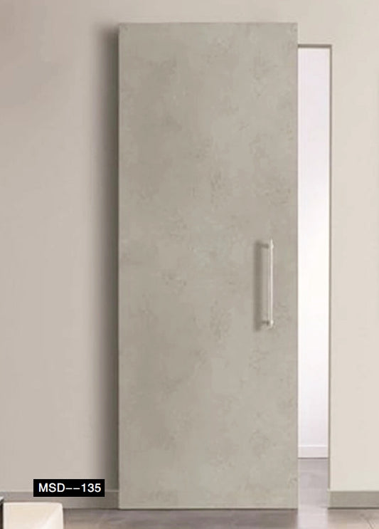 Rothnow Wooden Door RN-WD164, sliding ghost wood door with HPL finish, 800mm wide, 2100mm tall, 150mm wall thickness.