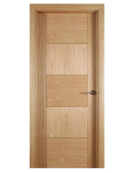 White Rothnow wooden door with lacquer finish, 800mm width and 2100mm height, composite veneer door with 150mm wall thickness.