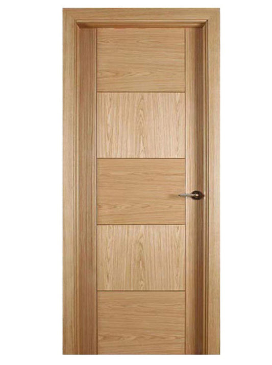 White Rothnow wooden door with lacquer finish, 800mm width and 2100mm height, composite veneer door with 150mm wall thickness.