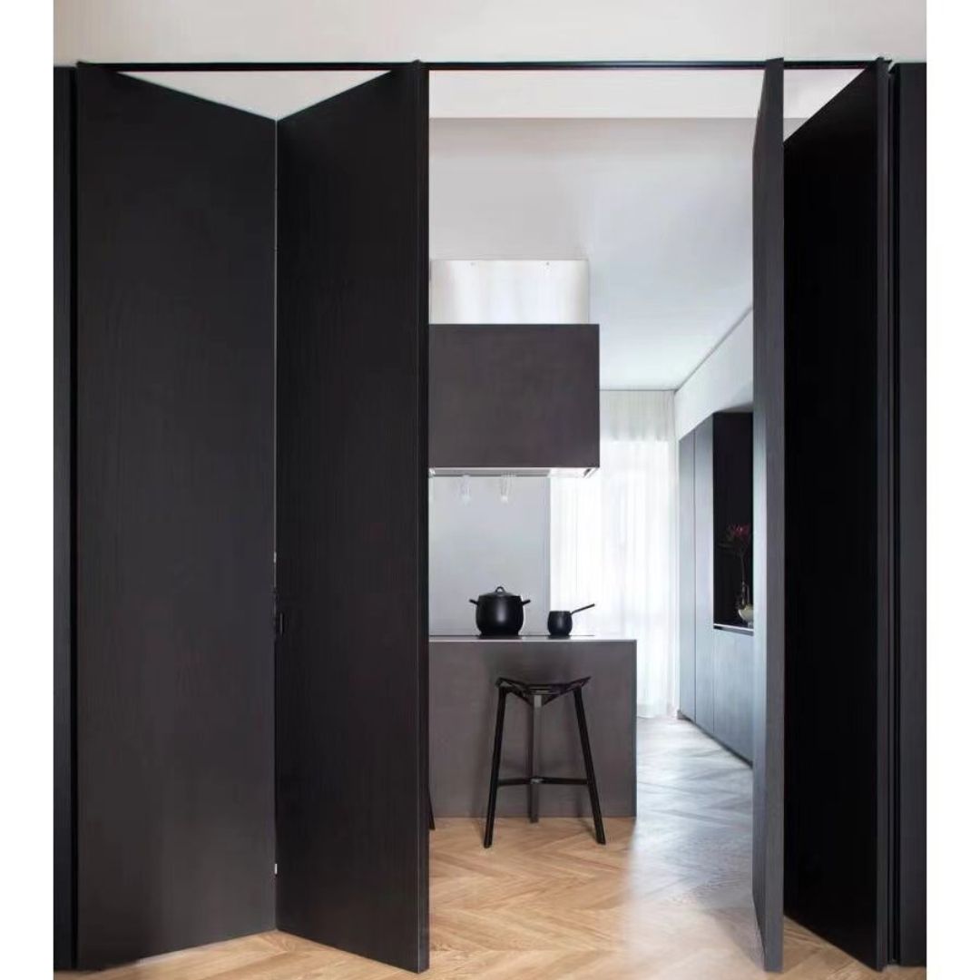 Rothnow® wooden folding lacquered door with louver design, white finish, 800mm width, 2100mm height, and 150mm wall thickness.