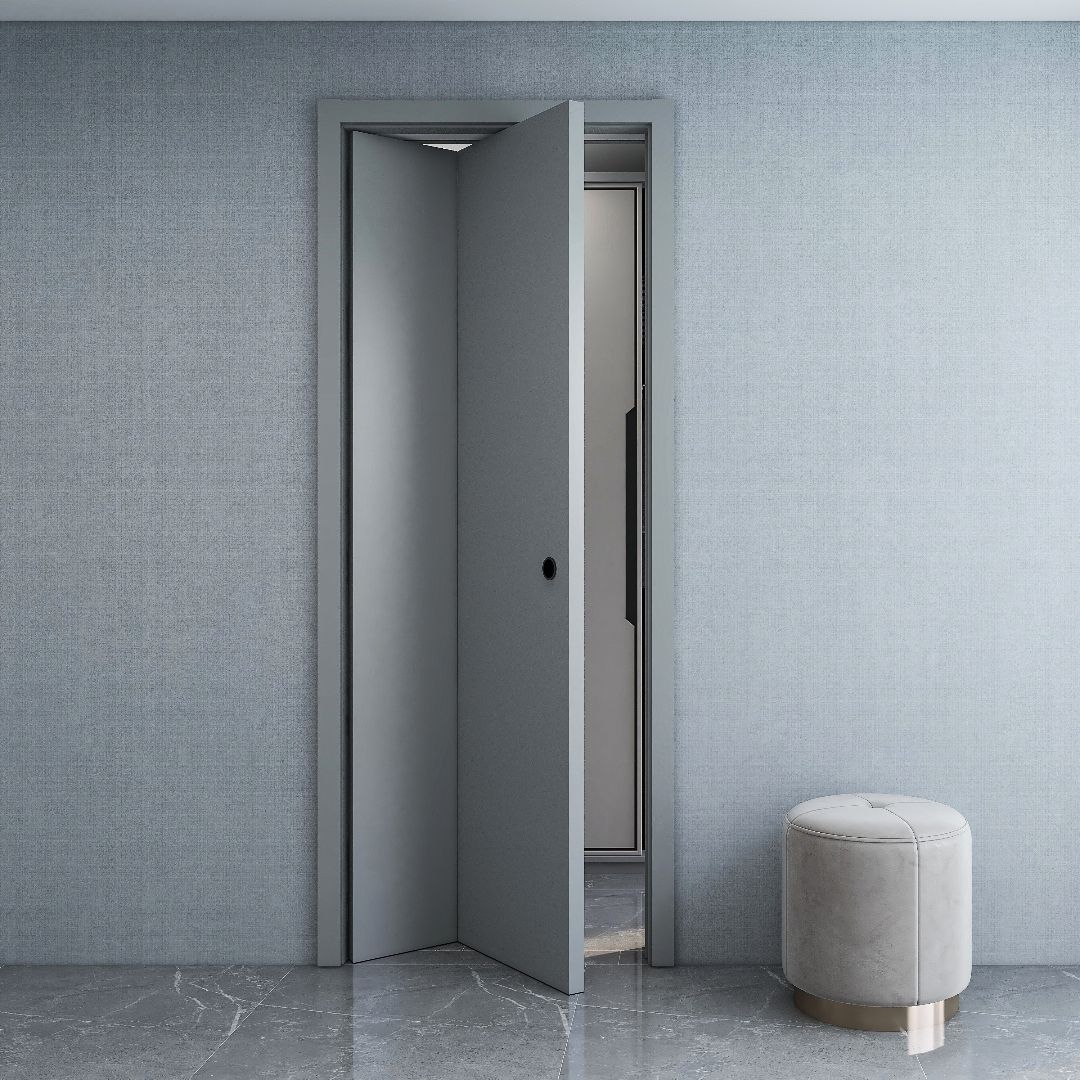 Rothnow wooden folding door with white lacquer finish, 800mm width, 2100mm height, 150mm wall thickness, ideal for interior spaces.