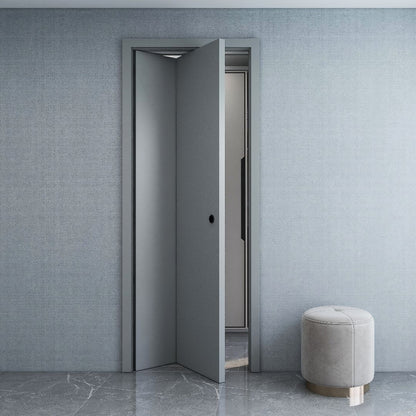 Rothnow wooden folding door with white lacquer finish, 800mm width, 2100mm height, 150mm wall thickness, ideal for interior spaces.