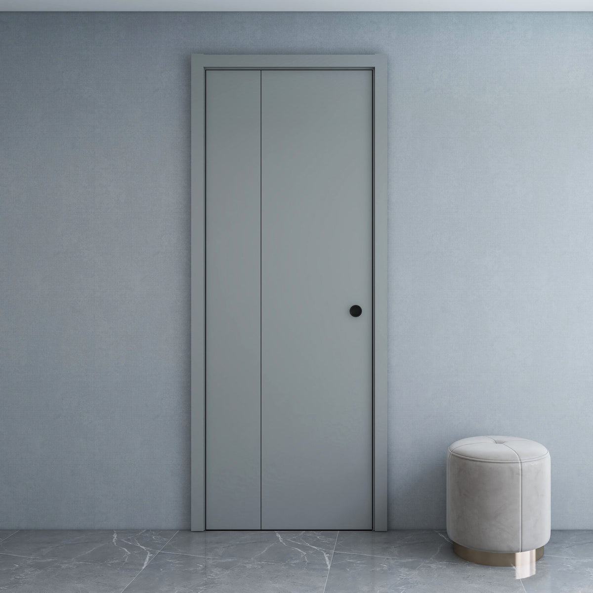 Rothnow wooden folding door with lacquer finish, white color, 800mm wide and 2100mm high, suitable for interior doorways.