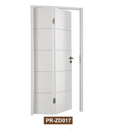 Rothnow® wooden folding door with white lacquer finish, 800mm wide, 2100mm high, 150mm wall thickness, suitable for interior doors.