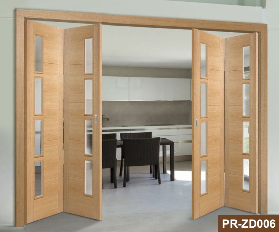 Rothnow® wooden lacquer folding door, white finish, 800mm width, 2100mm height, wall thickness 150mm, durable and stylish interior door.