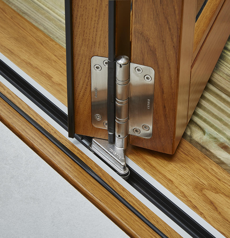 Rothnow® Wooden Folding Door in white with lacquer finish, 800mm width, 2100mm height, 150mm wall thickness, modern interior door