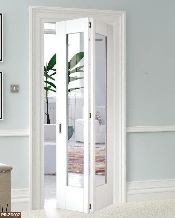Rothnow® wooden lacquer folding door, white finish, 800mm width, 2100mm height, wall thickness 150mm, interior door design