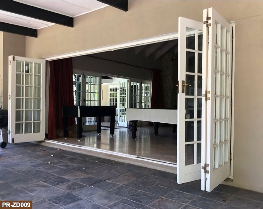 Rothnow wooden folding door with white lacquer finish, 800mm wide, 2100mm high, 150mm wall thickness, suitable for interior use