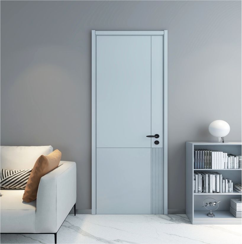 Rothnow® Lacquered Wooden Door, 800mm wide and 2100mm high, with white finish and 150mm wall thickness, suitable for interior use