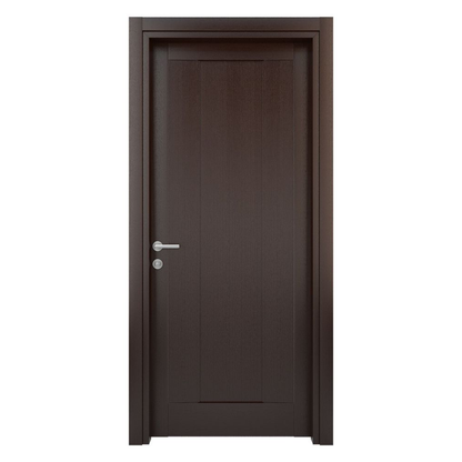 Rothnow Wooden Lacquer Door, 800mm wide by 2100mm high with 150mm wall thickness, white lacquer finish and wooden frame.