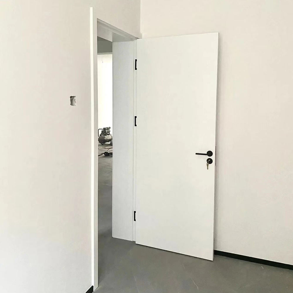 Rothnow wooden lacquer door, 800mm wide and 2100mm high, with white finish and 150mm wall thickness, for interior use