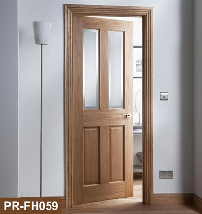 Rothnow wooden lacquer door, 800mm wide, 2100mm tall with 150mm wall thickness, white finish, modern interior door.