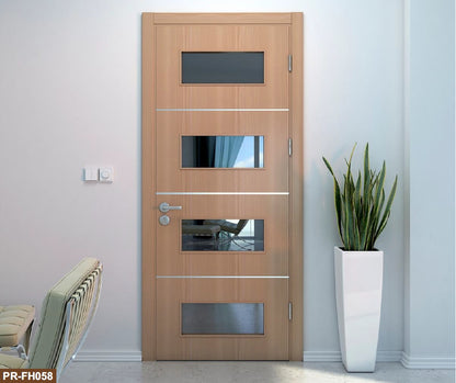 Rothnow wooden door with white lacquer finish, 800mm wide, 2100mm tall, 150mm wall thickness, modern interior door design.