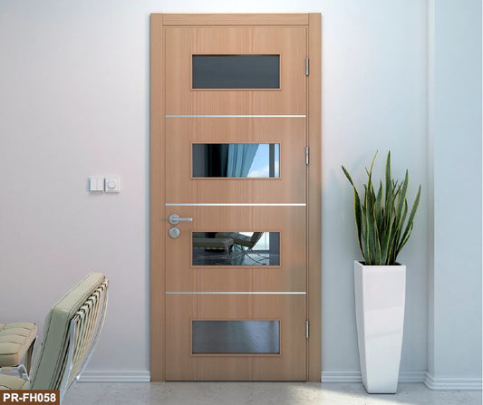 Rothnow wooden door with white lacquer finish, 800mm wide, 2100mm tall, 150mm wall thickness, modern interior door design.